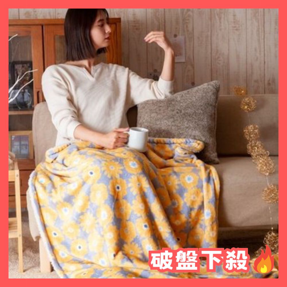日本小泉 - 輕量極柔保暖毛毯/蓋毯-小波斯菊-石英灰