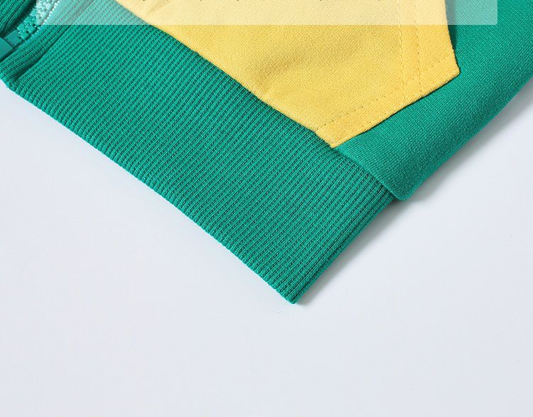 純棉立體造型連帽外套-足球-藍+黃