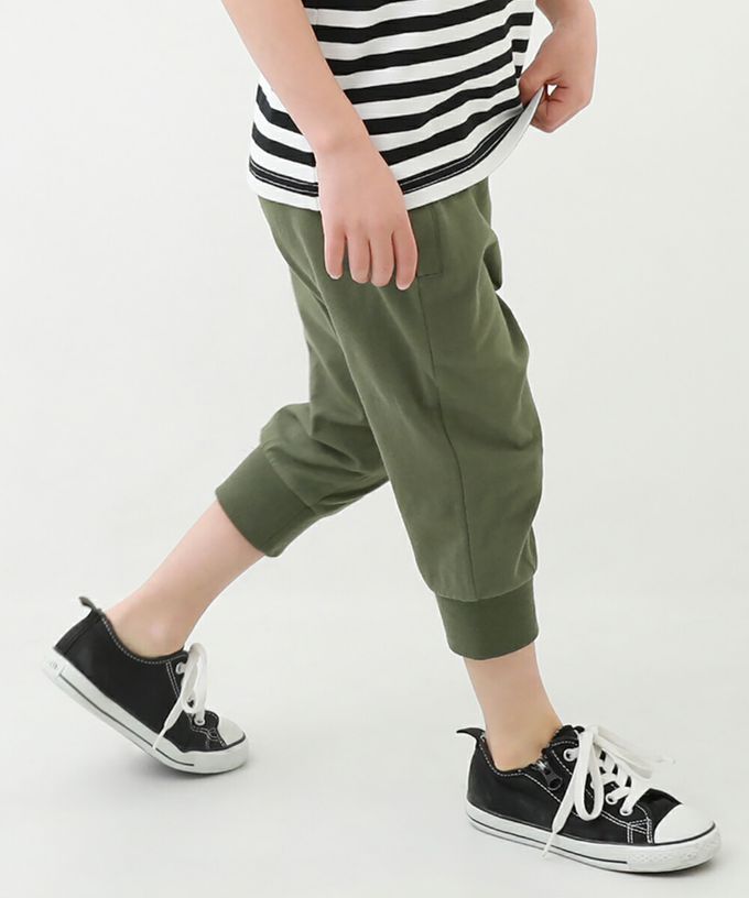 日本 devirock - 熱銷必收 下擺束口七分褲-橄欖綠