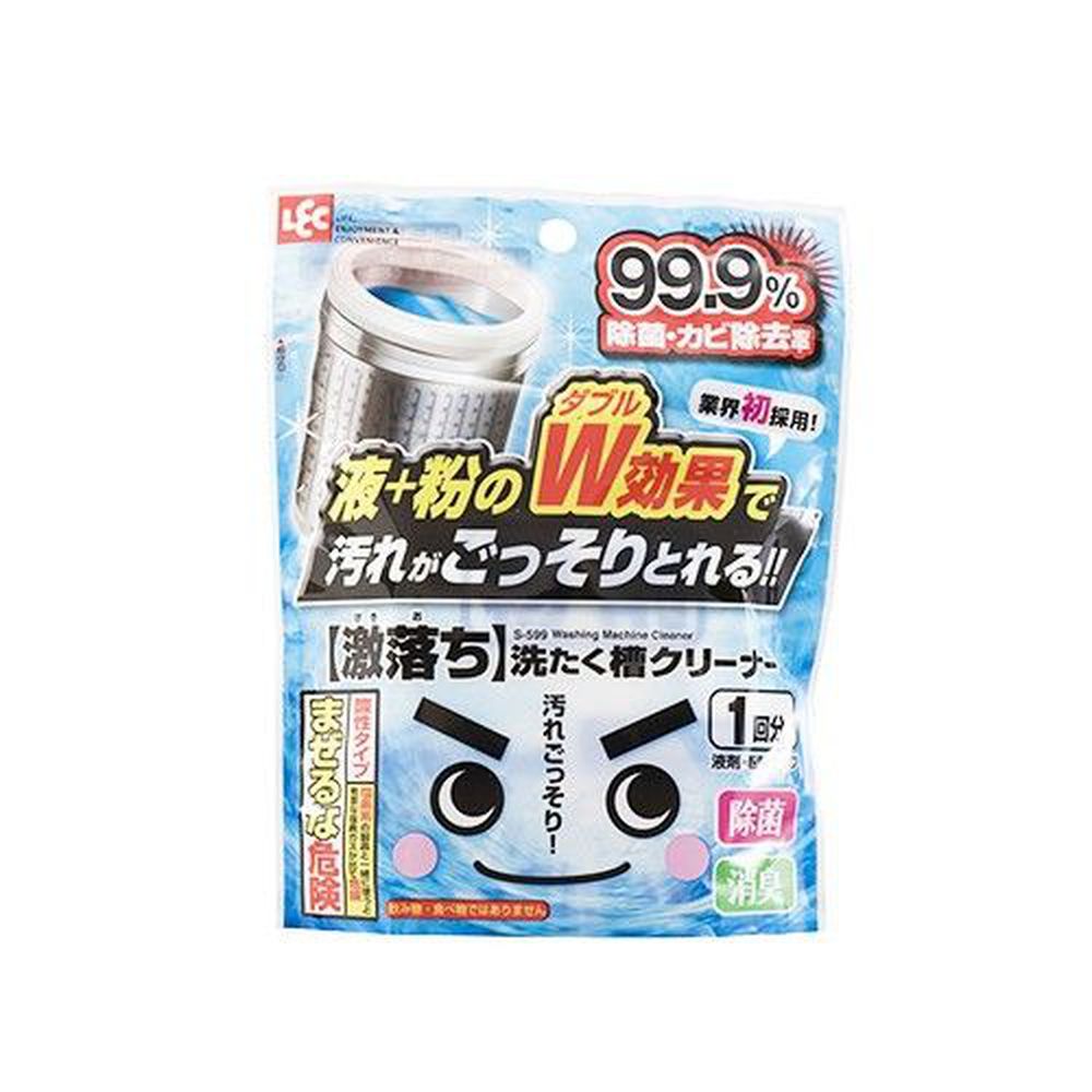 日本 LEC - 激落洗衣槽專用雙效清潔劑 (液劑+粉劑)-(70g*2)/包