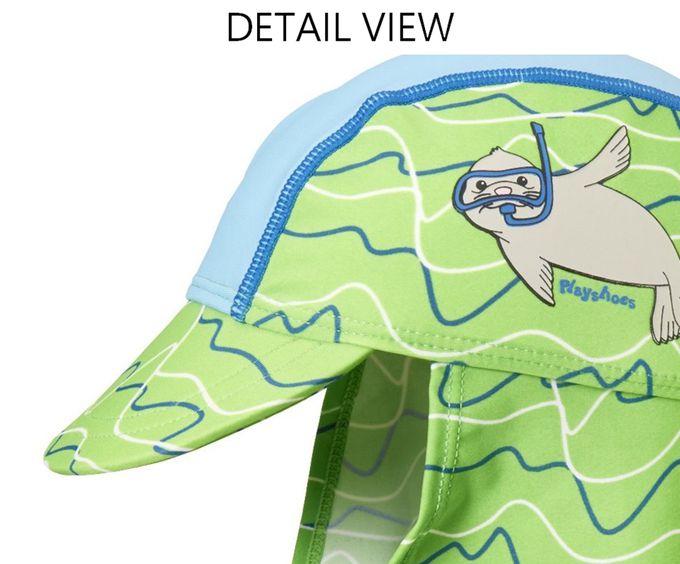 德國Playshoes - 抗UV防曬水陸兩用遮頸帽-小海豹 (51)