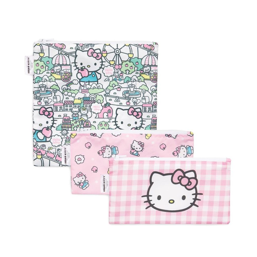 美國 Bumkins - 零食袋三件組-Hello Kitty