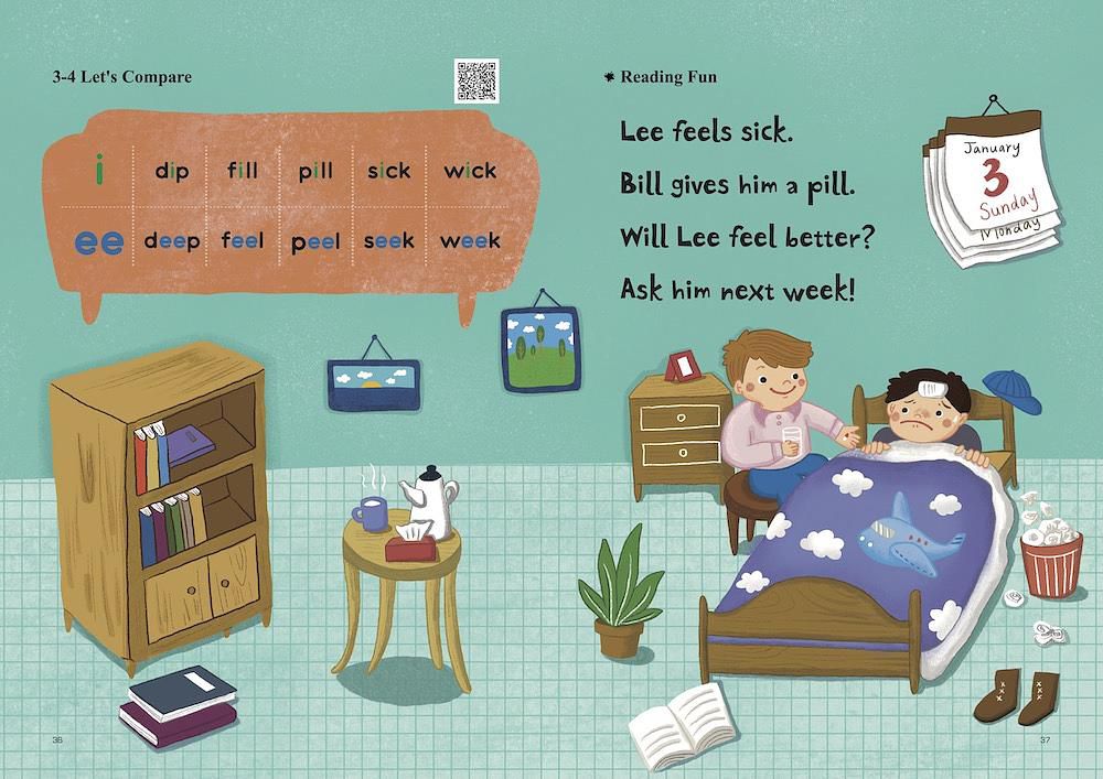 Power English: Phonics自然發音法學習繪本 (附QR Code/6冊合售)