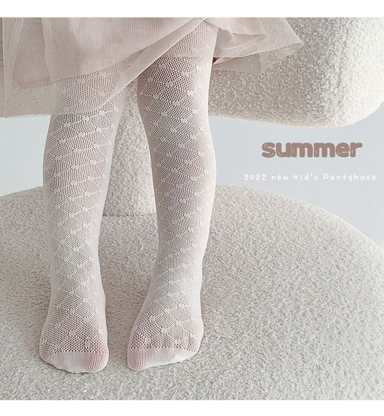 兒童網眼褲襪-1149小波點精編褲襪