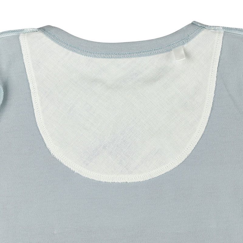 akachan honpo - 男長袖家居服CoCupa背部為棉紗-藍色