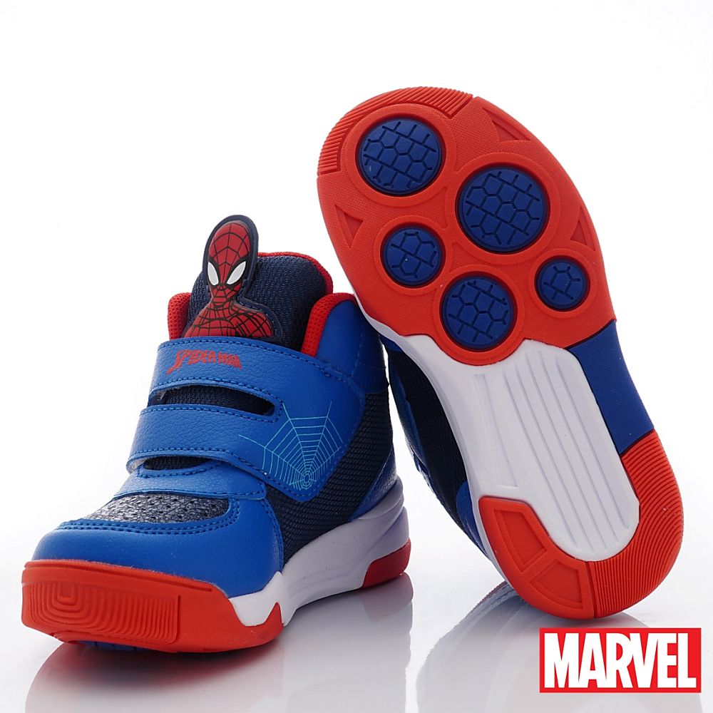 漫威MARVEL - 蜘蛛人高筒休閒鞋(中小童段)-運動鞋-藍
