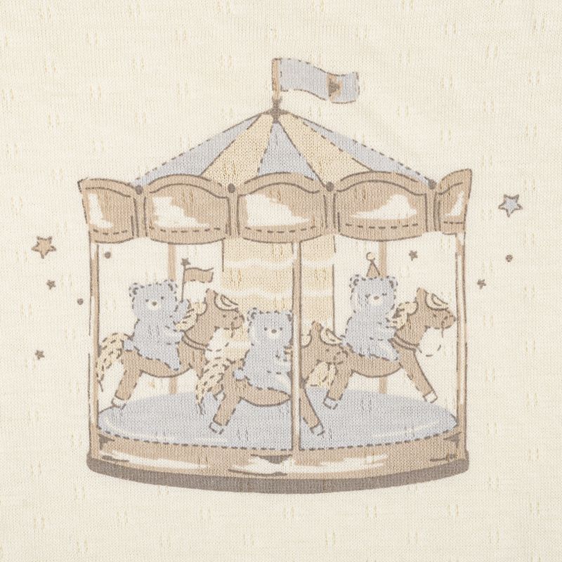 akachan honpo - 長袖套頭式包屁衣-鬆軟棉-原色