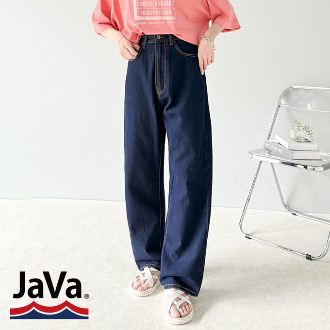 日本 Classical Elf - [熱銷NO.1]  厚磅棉混挺版美腿長褲-丹寧藍