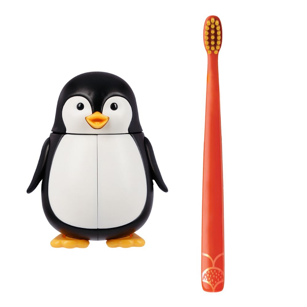Flipper - 專利輕觸開關牙刷架(COMBO PACK)-海洋系-企鵝