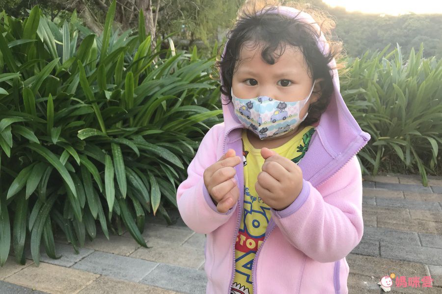 MAMDADKIDS - 搖粒絨連帽保暖外套-淺藍色x灰色