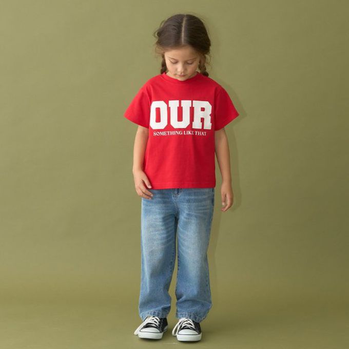 日本 b-ROOM - 簡約印花舒適天竺棉短袖上衣-北美巡演-黑