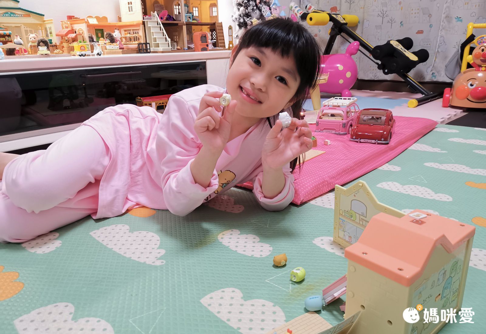 角落小夥伴 - 角落生物德絨內刷毛睡衣套裝-粉