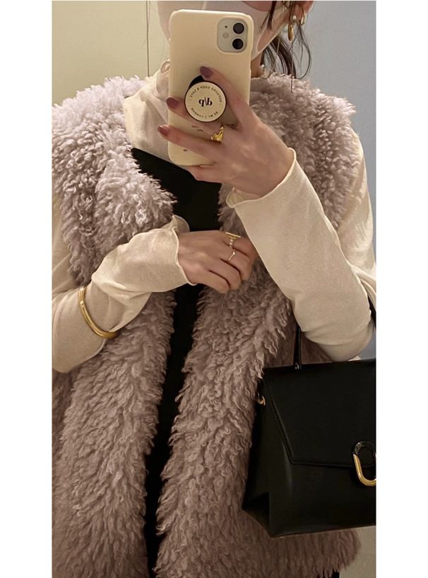 日本 GRL - 聯名款 透膚捲邊長袖內搭/上衣-開心果綠