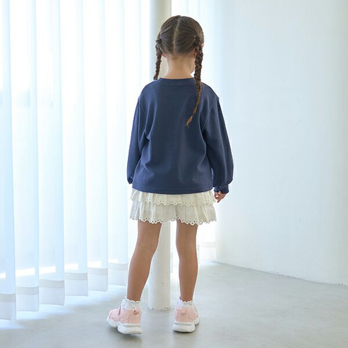 日本 Lycee mine - 百搭印花春季長袖上衣-淺灰