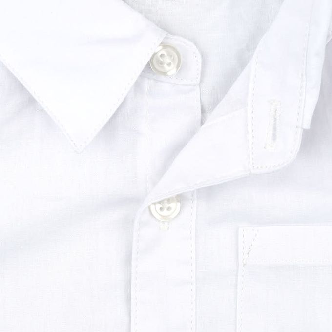 akachan honpo - 長袖襯衫-附領結-白色