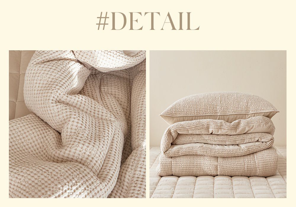 韓國 Maatila - 可水洗天絲莫代爾鬆餅棉被-燕麥