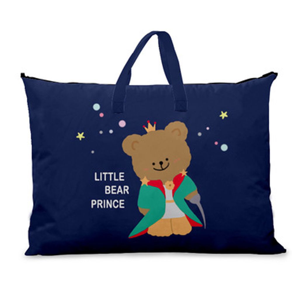 兒童睡袋收納袋-小熊王子-深藍色