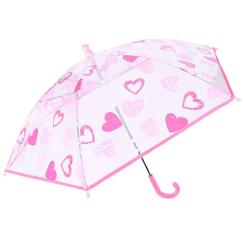 akachan honpo - 塑膠傘-愛心-粉紅色