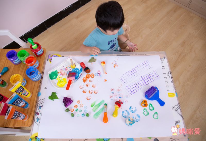 澳洲 Micador - 小寶貝水洗顏料4色組-紅黃藍綠-250ml*4入+中束口袋(款式隨機)*1