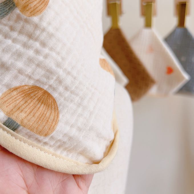 Chi-mi啾米 - 四層紗兩用圍兜6件組 (F碼25X25CM)