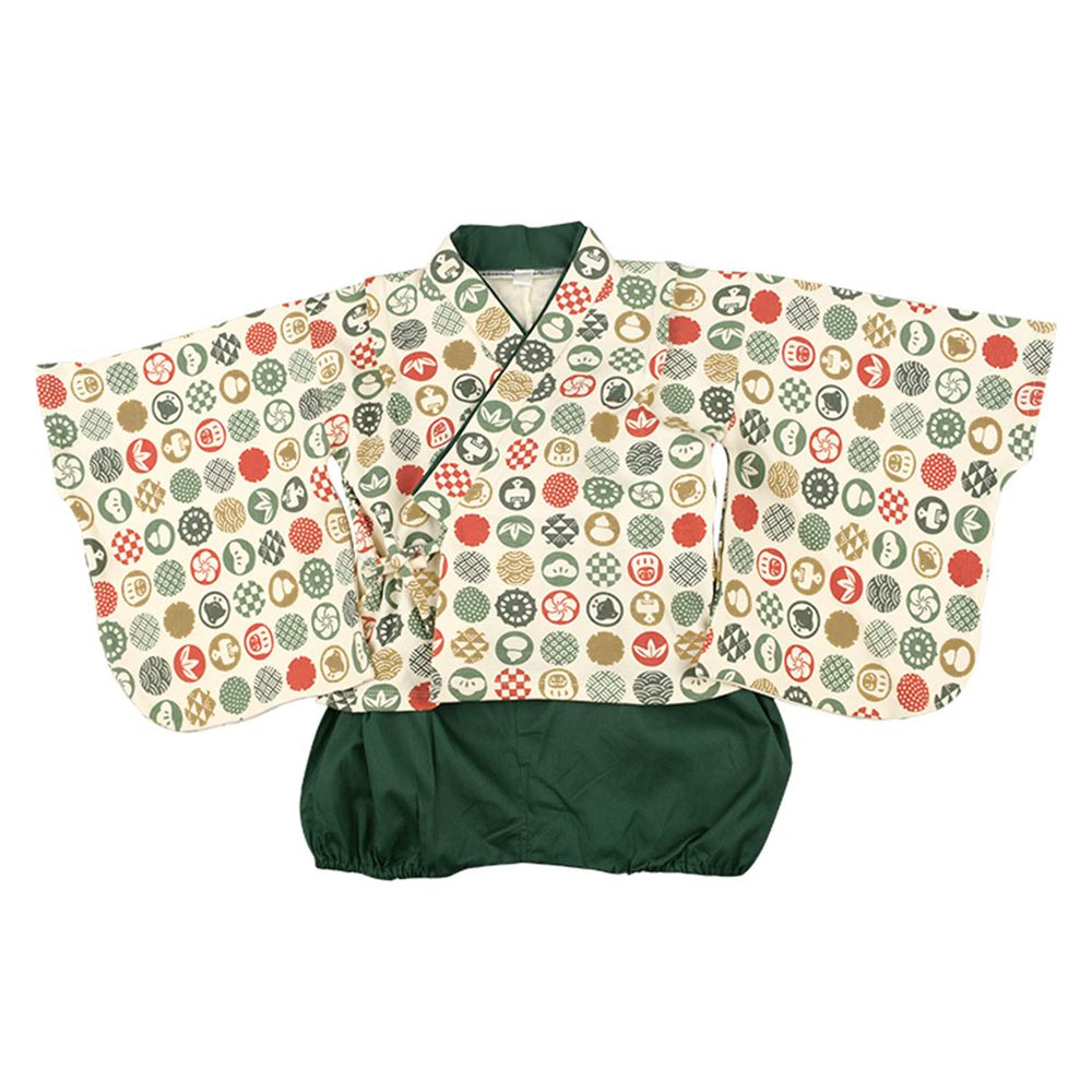 akachan honpo - 袴連身衣(兩件式)-綠色
