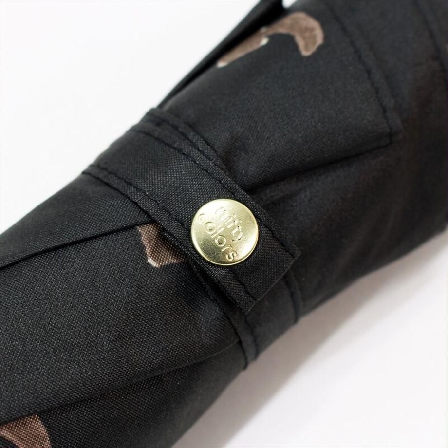 日本 nifty colors - 抗UV輕量 晴雨兩用折疊傘-小飛鼠-深藍 (直徑88cm/158g)