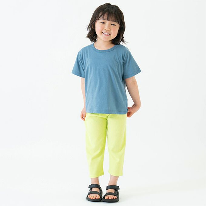 日本 petit main - 100%棉 清新印花短袖上衣-BROOKLYN-薄荷綠