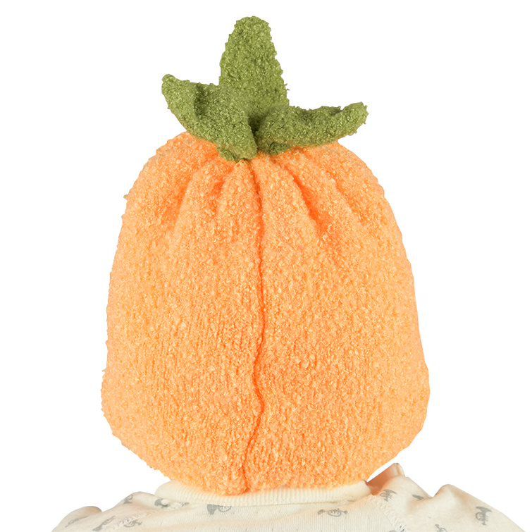 akachan honpo - 針織帽 柔軟、毛茸茸-紅蘿蔔-橘色 (42~46cm)