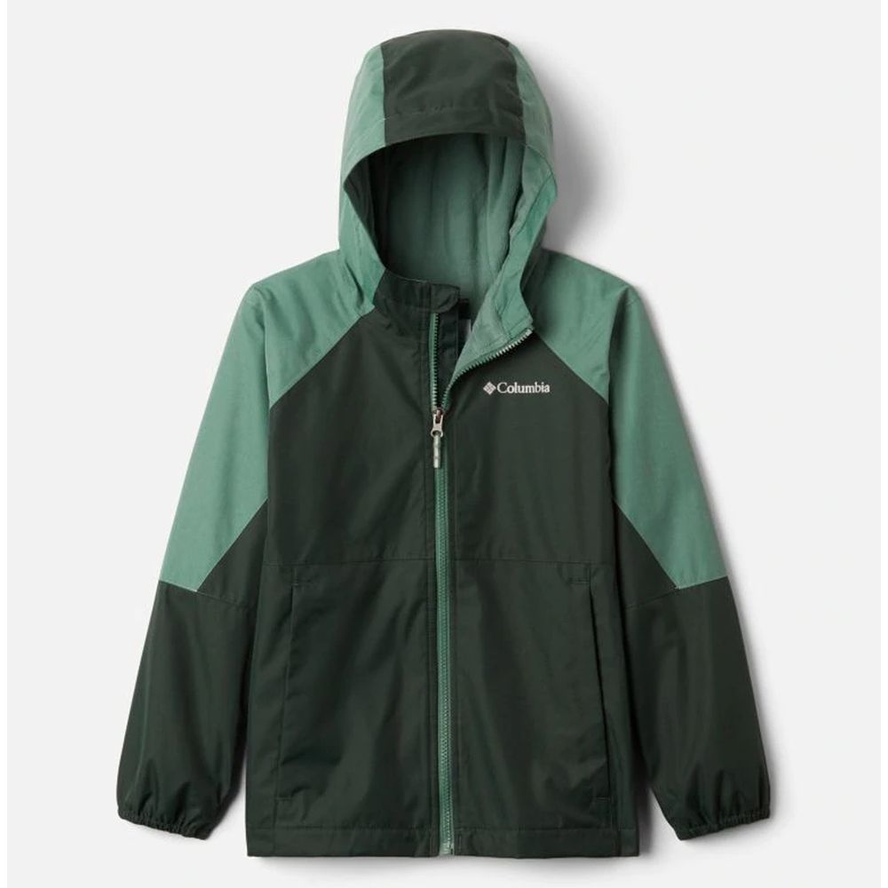 Columbia - 兒童內刷毛防風防水外套-Spruce, Thyme Green 綠色