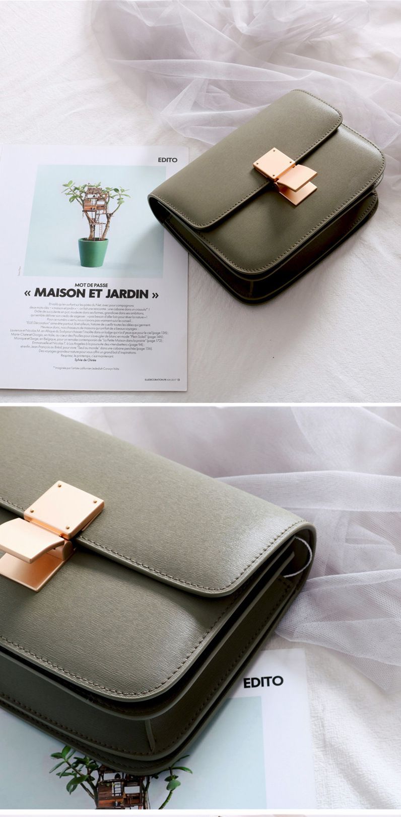 磨砂啞金真皮女包-裸粉色