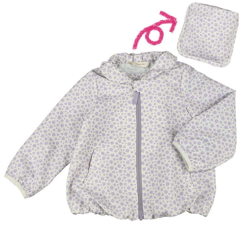 akachan honpo - 夾克-可攜式防潑水-紫色