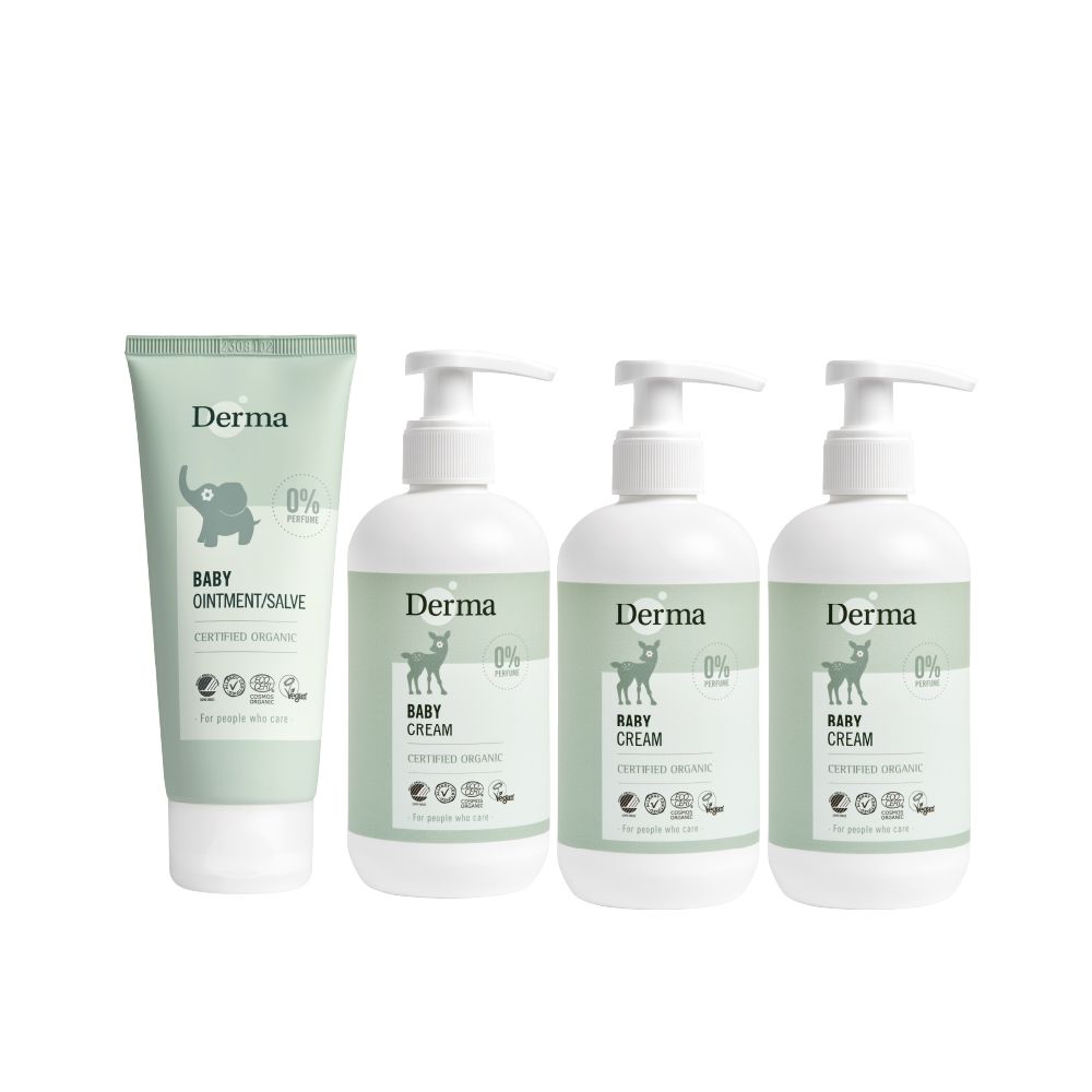 寶寶護膚組(免運)-護膚霜250ml*3+萬用膏*1