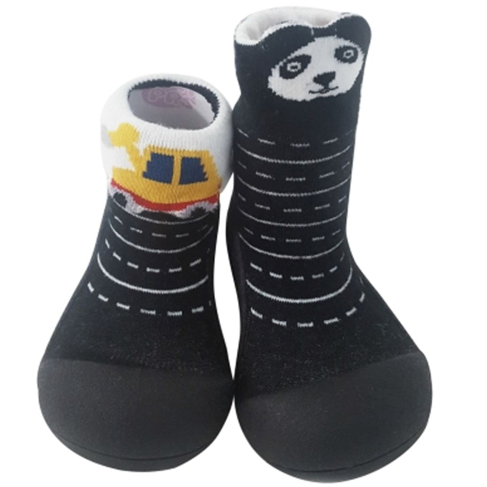 韓國 Attipas - 襪型學步鞋-城市熊貓