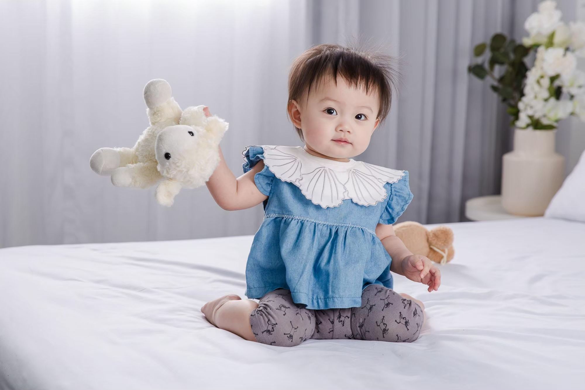 柔仕 - 純真款圍兜-樹梢小鳥