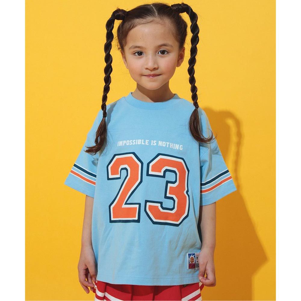 限量運動系列 寬版球衣風上衣-水藍