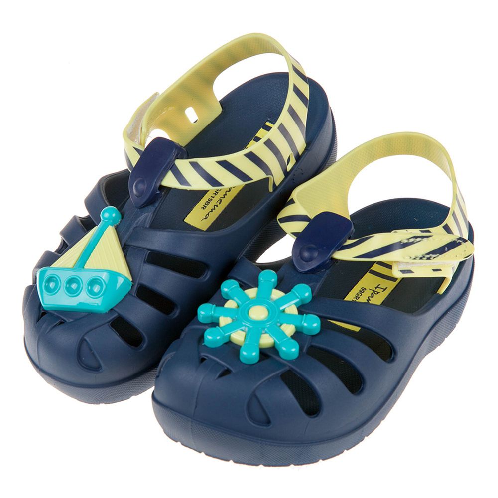 Ipanema - 海上小英雄藍黃色寶寶護趾涼鞋香香鞋