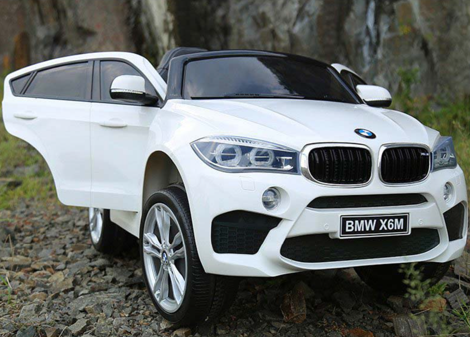 聰明媽咪兒童超跑 - BMW X6M 單人座 原廠授權 雙驅兒童電動車 (無搖擺/拉桿/輔助輪)-烤漆紅