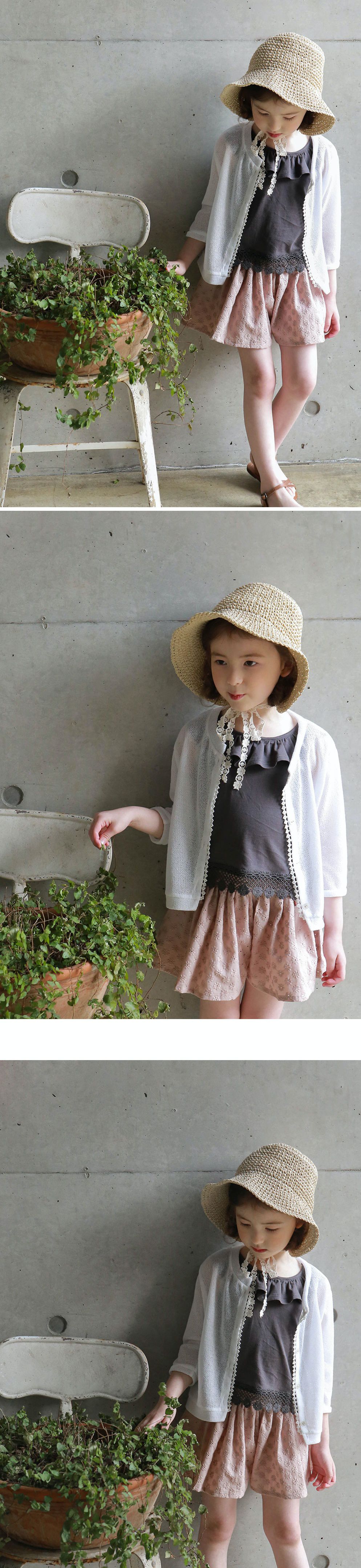 韓國 PuellaFLO - 蕾絲滾邊薄款小外套-象牙白