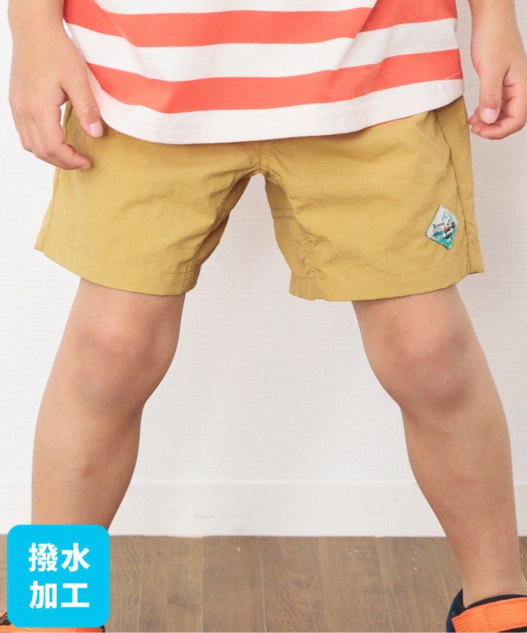 日本 BREEZE - 水陸二用百搭logo裝飾短褲-寶石綠