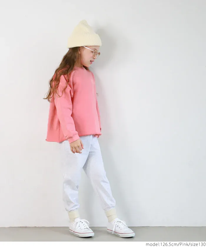 日本 COCA - 定番美式復古LOGO大學T-孩子-淺綠