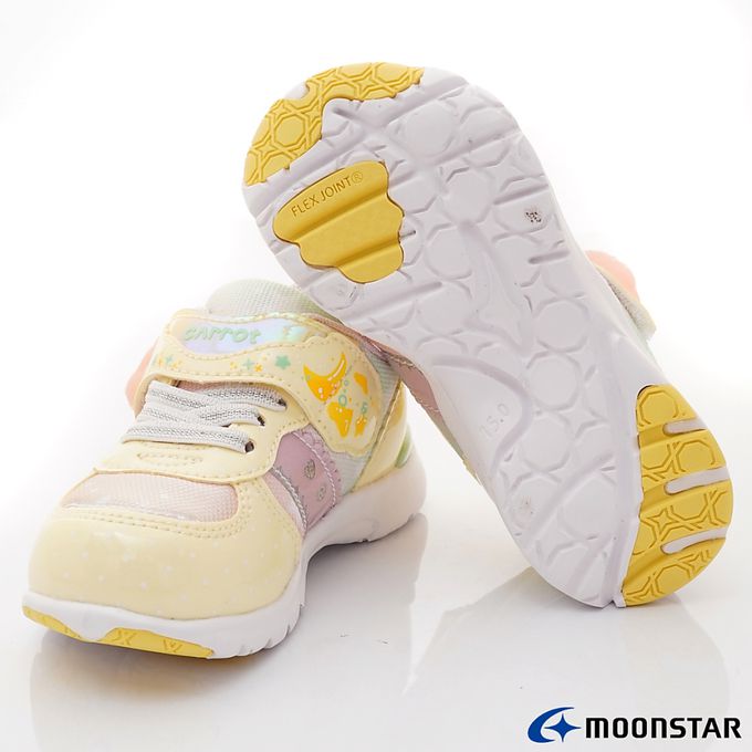 Moonstar日本月星 - 玩耍速乾機能童鞋-CRC23443黃(中小童)-機能運動鞋-黃