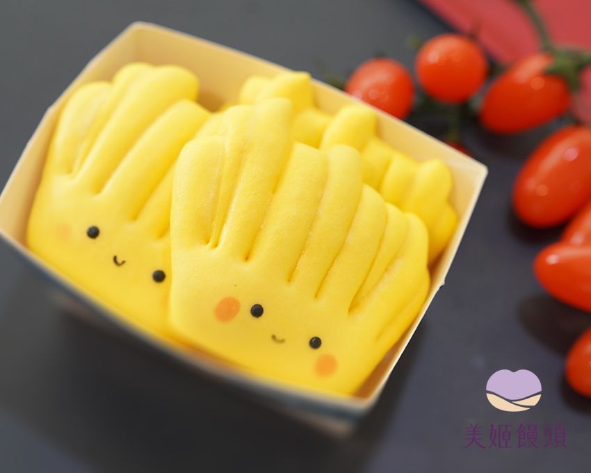 美姬饅頭 - 薯條叔叔鮮乳造型饅頭-6入-20g/顆