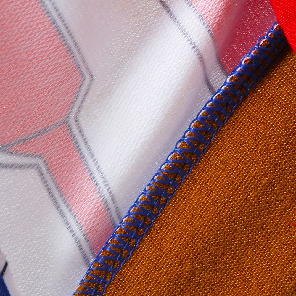 英雄卡通風造型外套-藍白