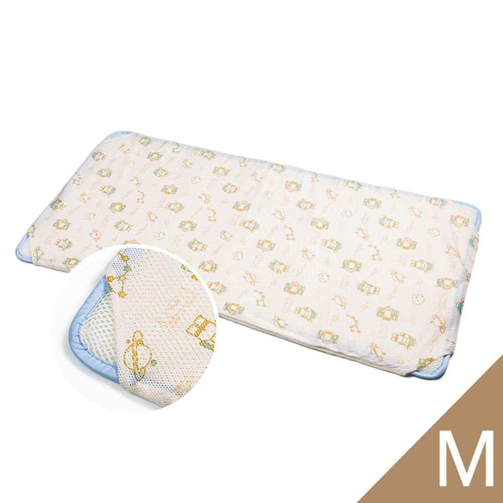 韓國 GIO Pillow - 智慧二合一有機棉超透氣排汗嬰兒床墊-太空探險 (M號)