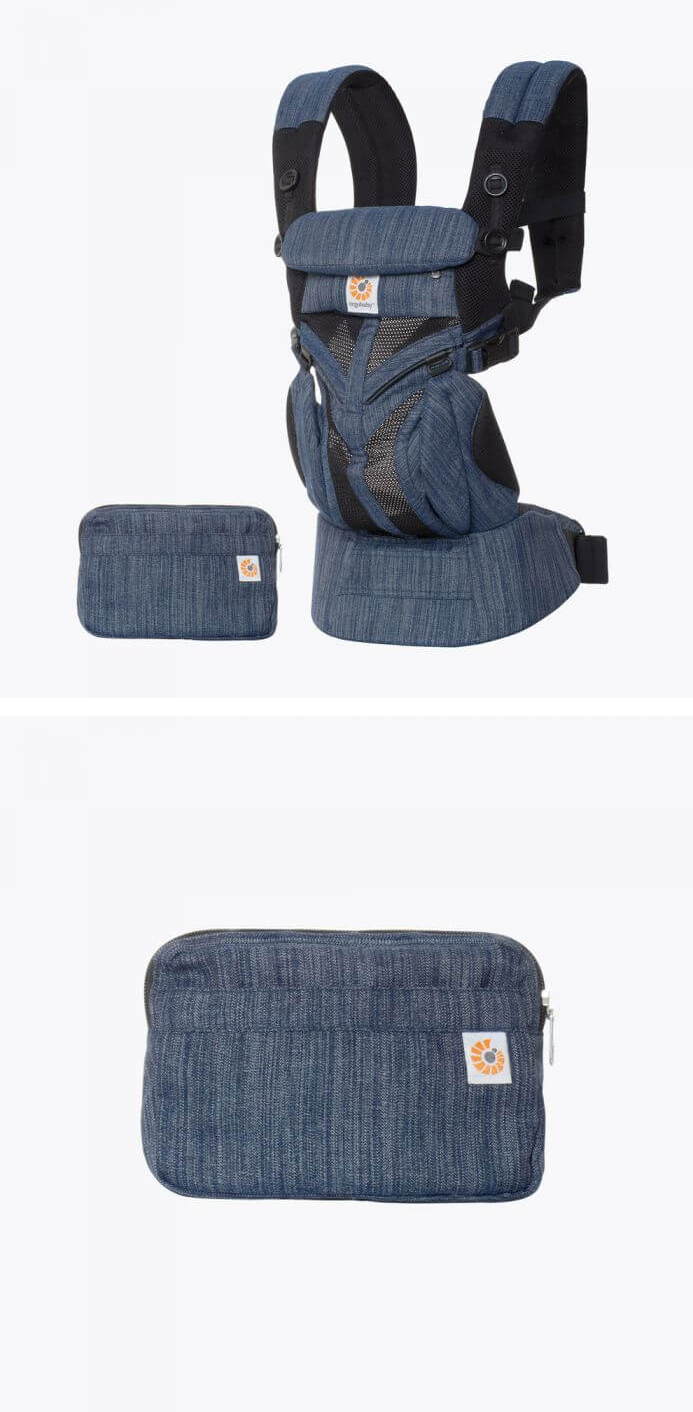 美國 ergobaby - Omni全階段型四式360嬰兒揹巾/揹帶-透氣款-牛仔藍