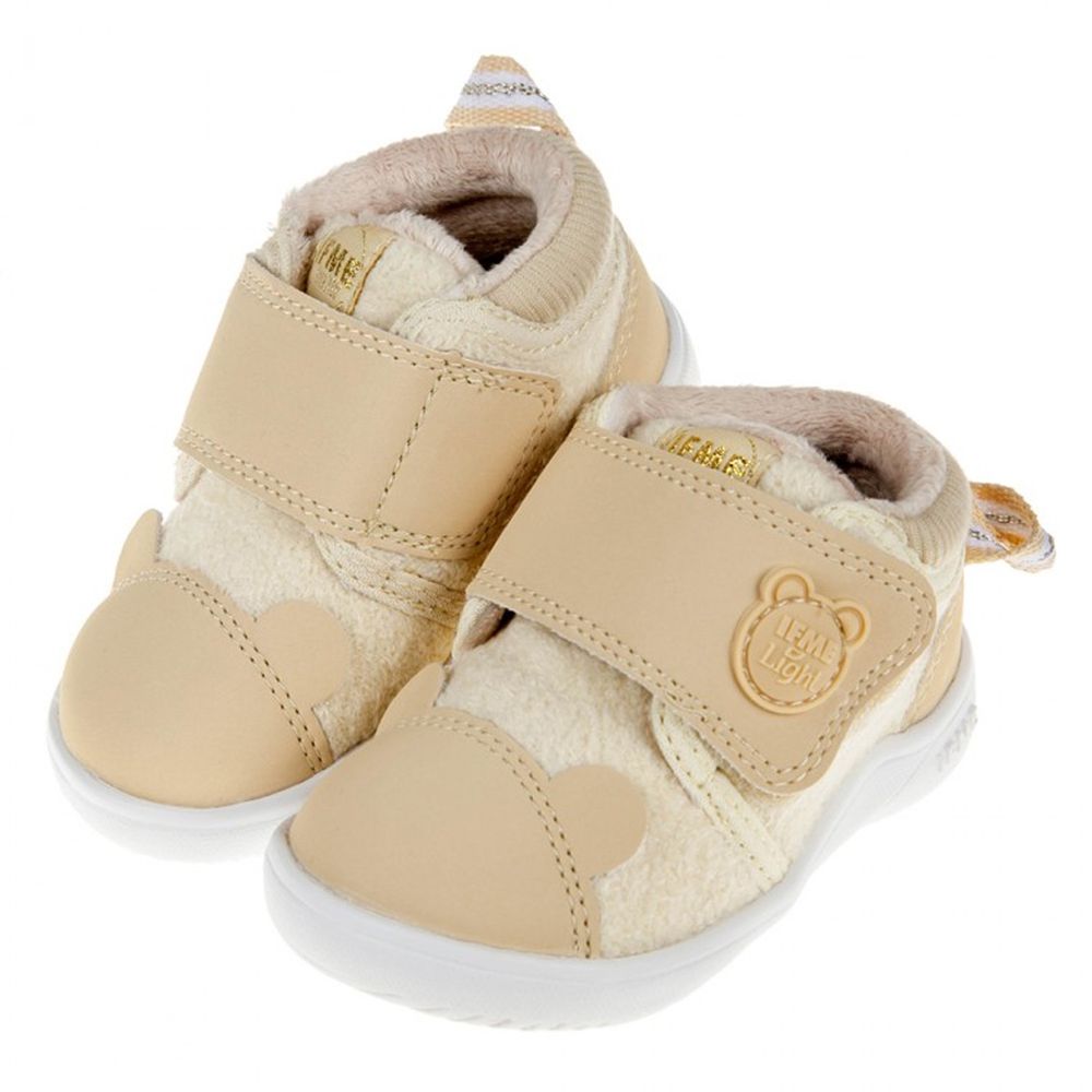 日本IFME - 日本IFME童趣小熊毛巾黃色超輕量寶寶機能學步鞋