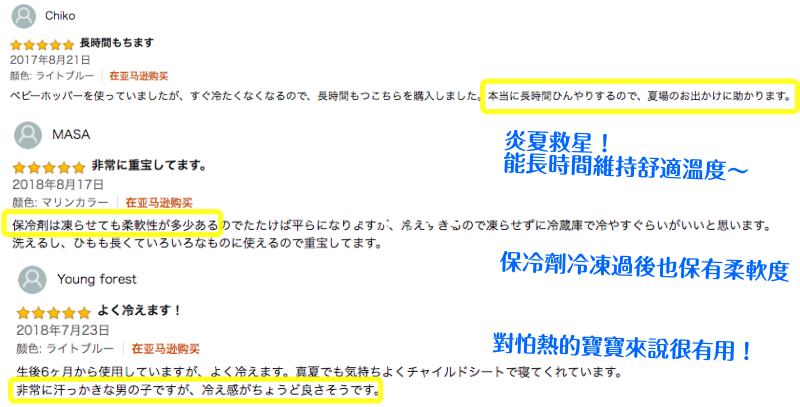 保冷長達5小時 ❆ 日本推車背巾涼感墊大集合！