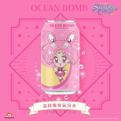 OCENBOMB - 美少女戰士 荔枝⾵味氣泡⽔-330ml*24入