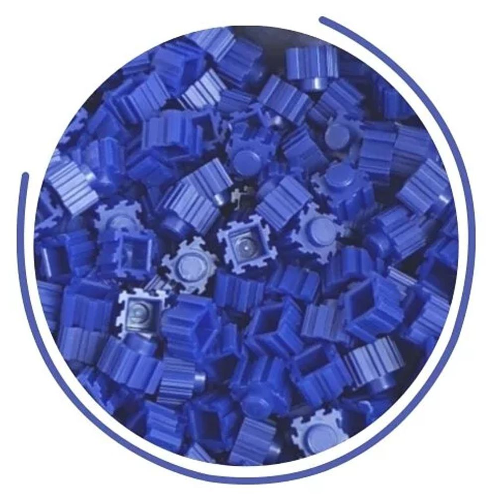 꾹꾹블럭 - 韓國咕咕拼豆補充包(400顆)-#12靛藍