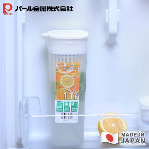日本製Coolia系列冷水壺/茶壺1100ml(附濾網)-2入組